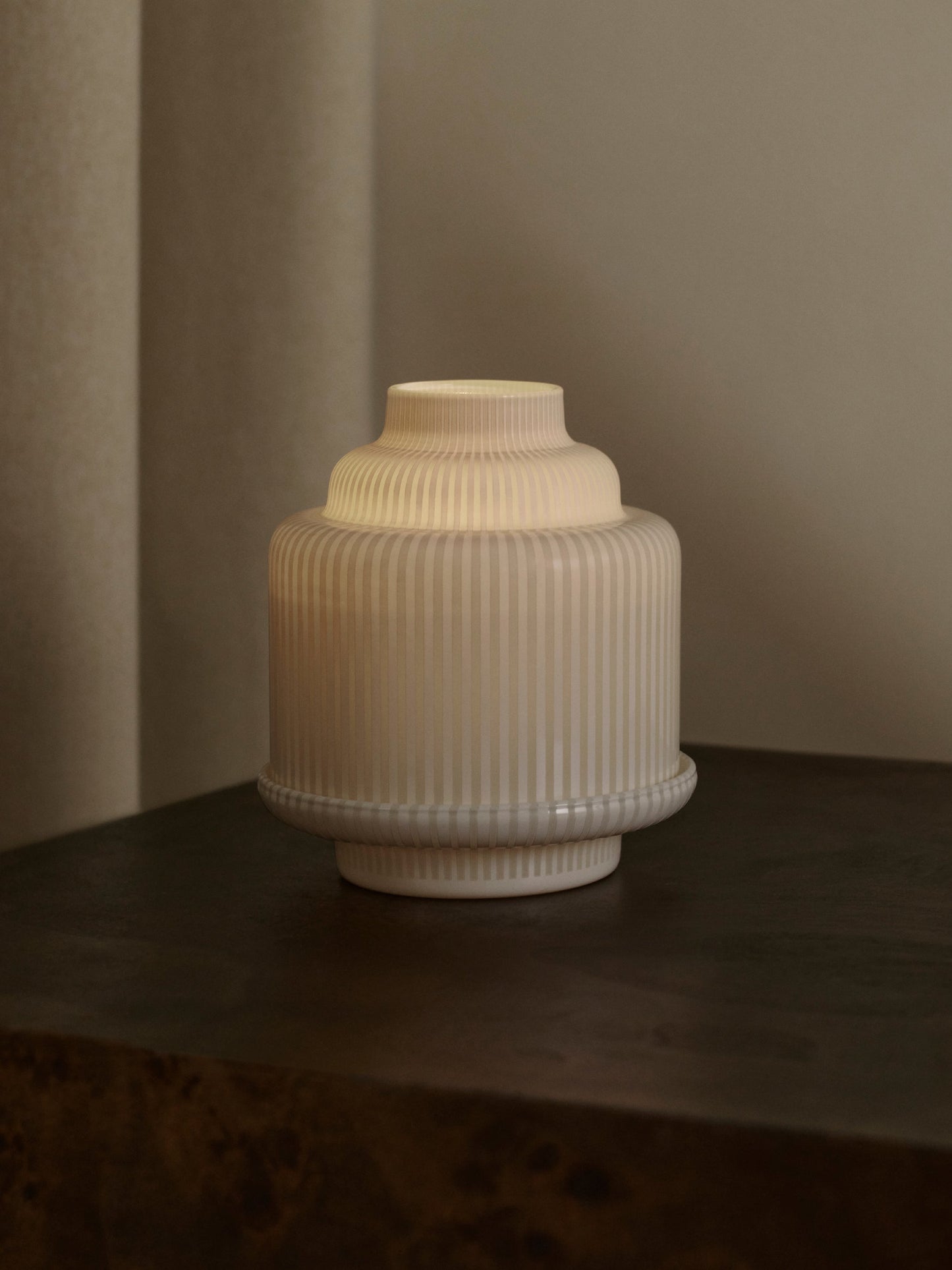 White Pyramid candle holder - For classic candles