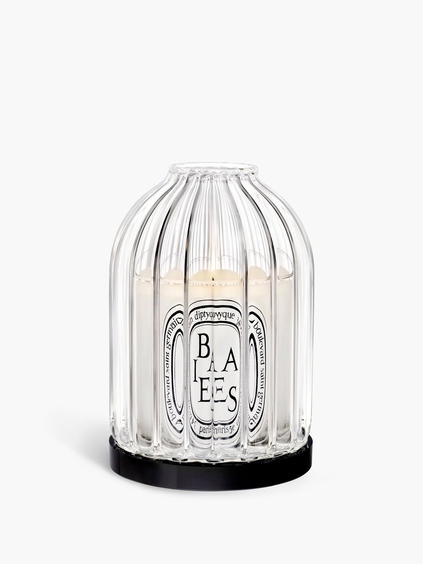 Ribbed candle holder - For small candles