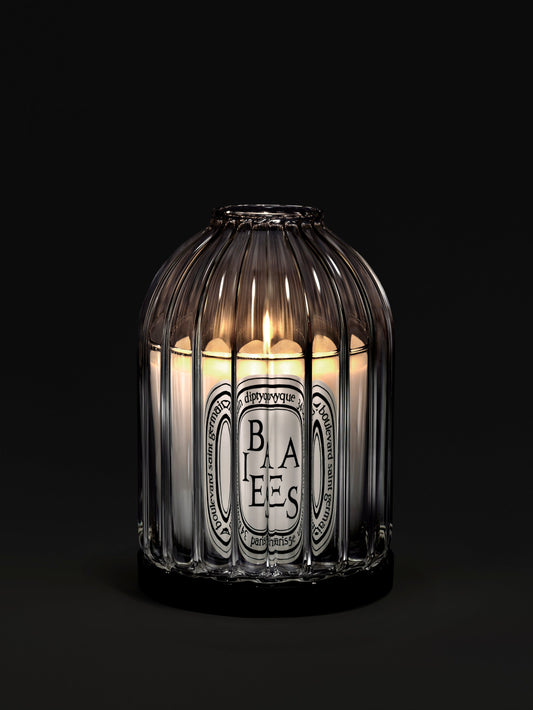 Ribbed candle holder - For small candles