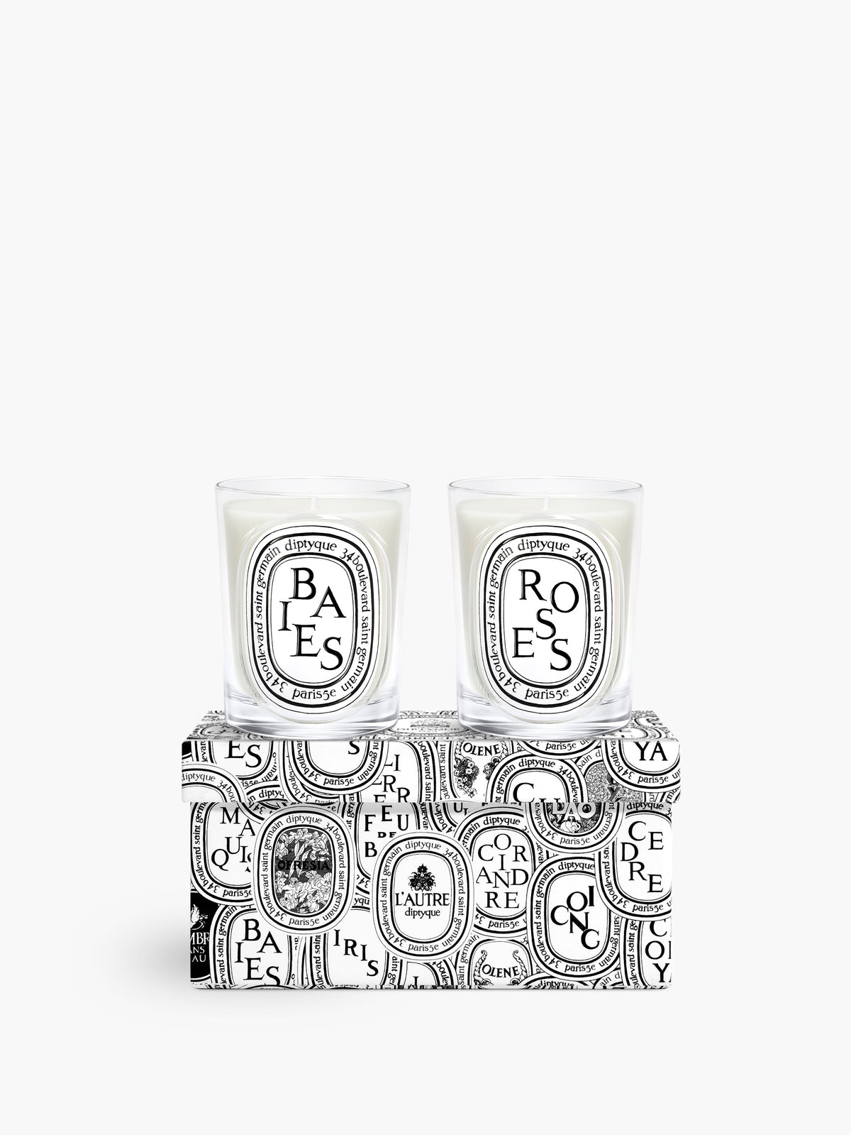 Set of 2 classic candles - To compose