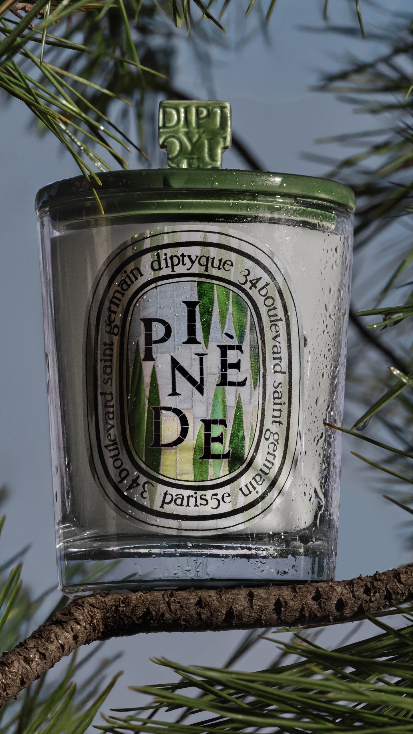 Pine Grove Green Pyramid Lid - For classic candles