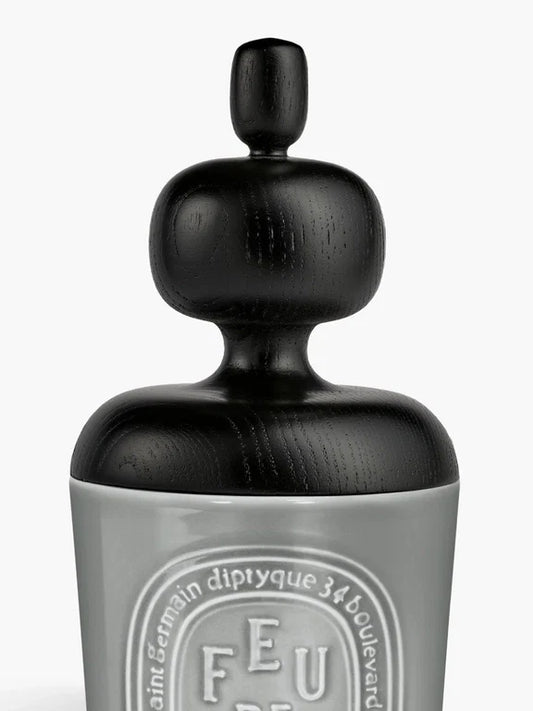 Black Astragal lid - For large candle