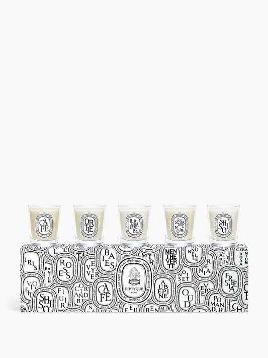 Set of 5 miniature candles - Pre-composed