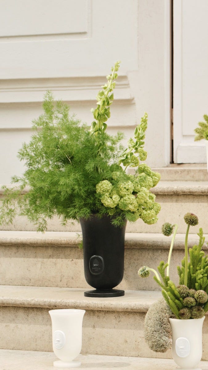 Black Medicis vase - Large
